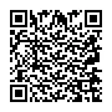 QR-koodi puhelinnumerolle +2697476990