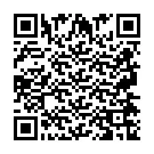 QR-koodi puhelinnumerolle +2697476992