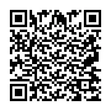 QR Code for Phone number +2697477023