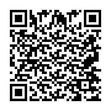 QR Code สำหรับหมายเลขโทรศัพท์ +2697477077