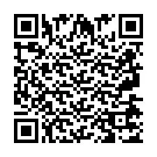 Código QR para número de telefone +2697477080