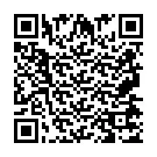 QR Code for Phone number +2697477087