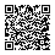 QR Code for Phone number +2697477094