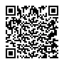 QR Code สำหรับหมายเลขโทรศัพท์ +2697477095