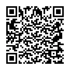 QR Code pour le numéro de téléphone +2697477103