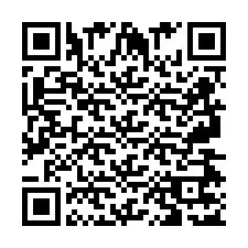 QR Code for Phone number +2697477108