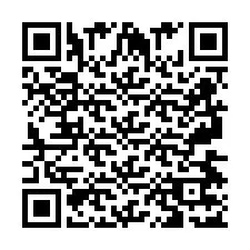 QR код за телефонен номер +2697477120