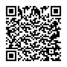 Código QR para número de teléfono +2697477149