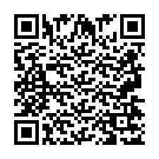 QR код за телефонен номер +2697477155