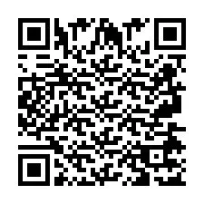 Código QR para número de teléfono +2697477184