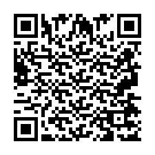 QR-code voor telefoonnummer +2697477195