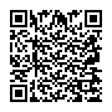 QR код за телефонен номер +2697477208