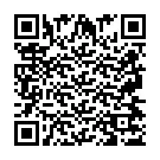 Codice QR per il numero di telefono +2697477222