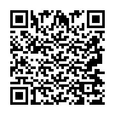 Codice QR per il numero di telefono +2697477235