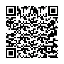 QR код за телефонен номер +2697477300