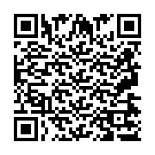 QR код за телефонен номер +2697477301