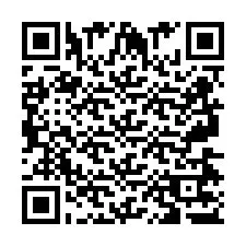 QR-code voor telefoonnummer +2697477310