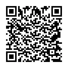 Codice QR per il numero di telefono +2697477347