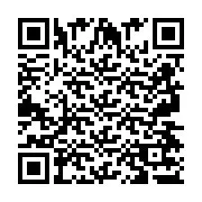 QR код за телефонен номер +2697477368