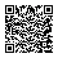 Codice QR per il numero di telefono +2697477385