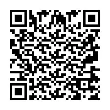 Código QR para número de teléfono +2697477400