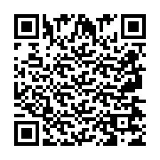 Código QR para número de teléfono +2697477414