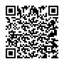 QR код за телефонен номер +2697477428