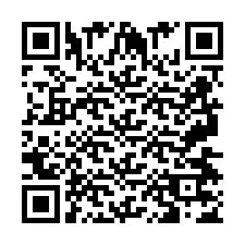 Codice QR per il numero di telefono +2697477431