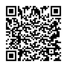 Codice QR per il numero di telefono +2697477435