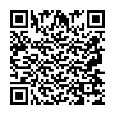 Codice QR per il numero di telefono +2697477465