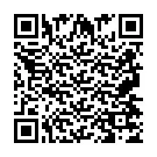 QR kód a telefonszámhoz +2697477467