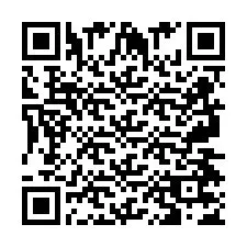 Código QR para número de telefone +2697477468