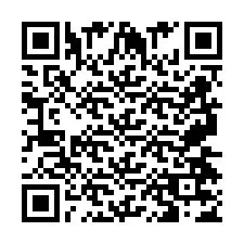 QR-код для номера телефона +2697477473