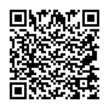 QR Code pour le numéro de téléphone +2697477483