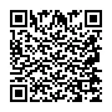 QR Code for Phone number +2697477496