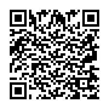 QR-code voor telefoonnummer +2697477510