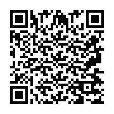 QR Code pour le numéro de téléphone +2697477521