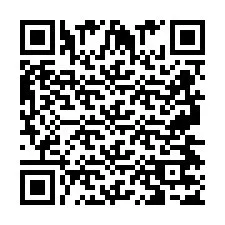 Código QR para número de teléfono +2697477526