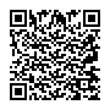 Codice QR per il numero di telefono +2697477530