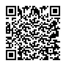 Codice QR per il numero di telefono +2697477548