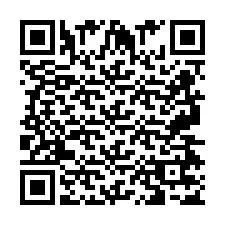 Código QR para número de teléfono +2697477549