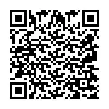 QR код за телефонен номер +2697477558