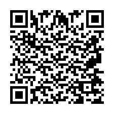 QR-code voor telefoonnummer +2697477593