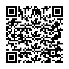 Codice QR per il numero di telefono +2697477594