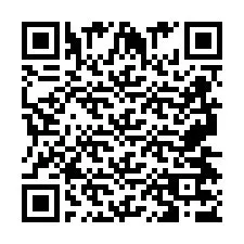 QR-code voor telefoonnummer +2697477637