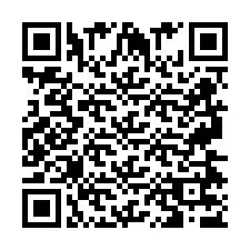 Codice QR per il numero di telefono +2697477642
