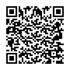 Codice QR per il numero di telefono +2697477648