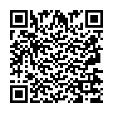 Codice QR per il numero di telefono +2697477650
