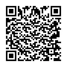 Codice QR per il numero di telefono +2697477654