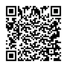 Codice QR per il numero di telefono +2697477655